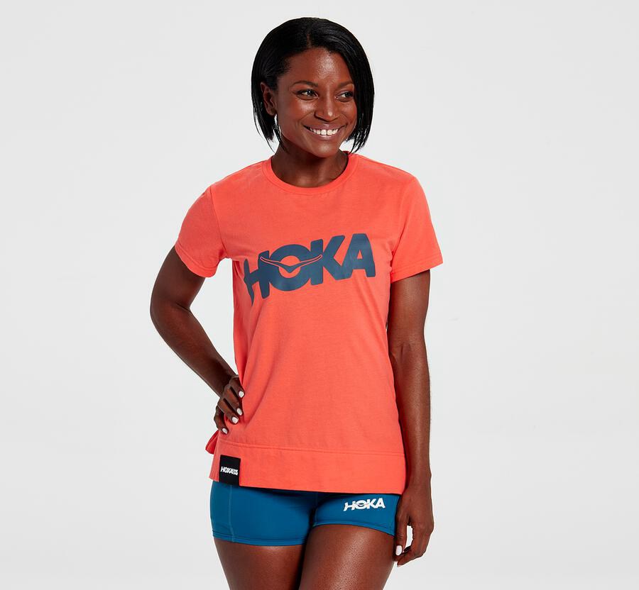 Camisa Hoka One One Mujer - Brand - Naranjas - ICP163857